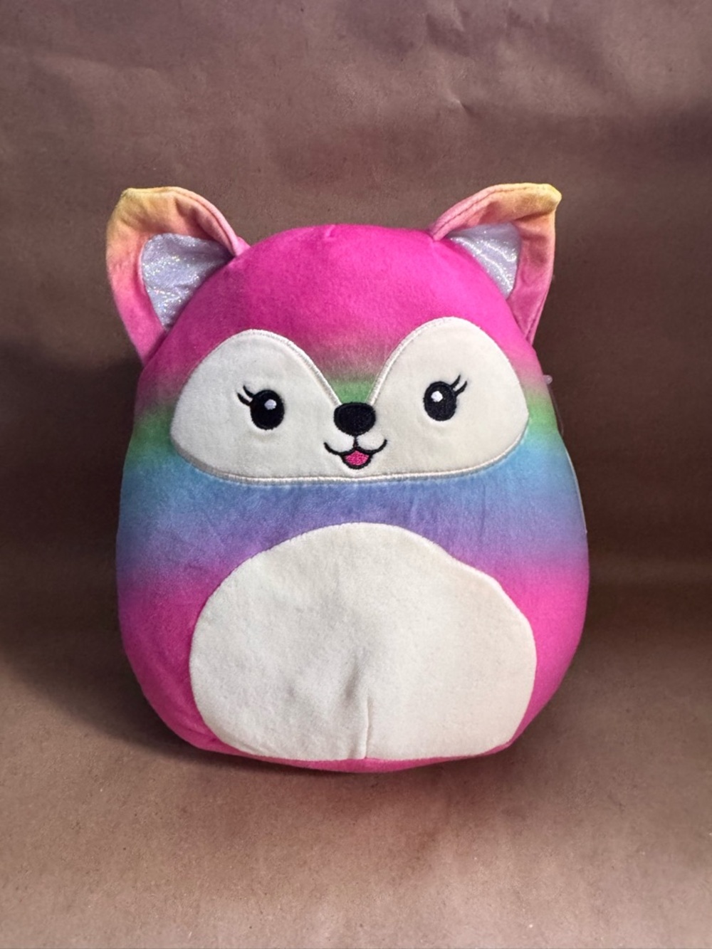 BWT Squishmallows 8” Xenia the Rainbox Fox